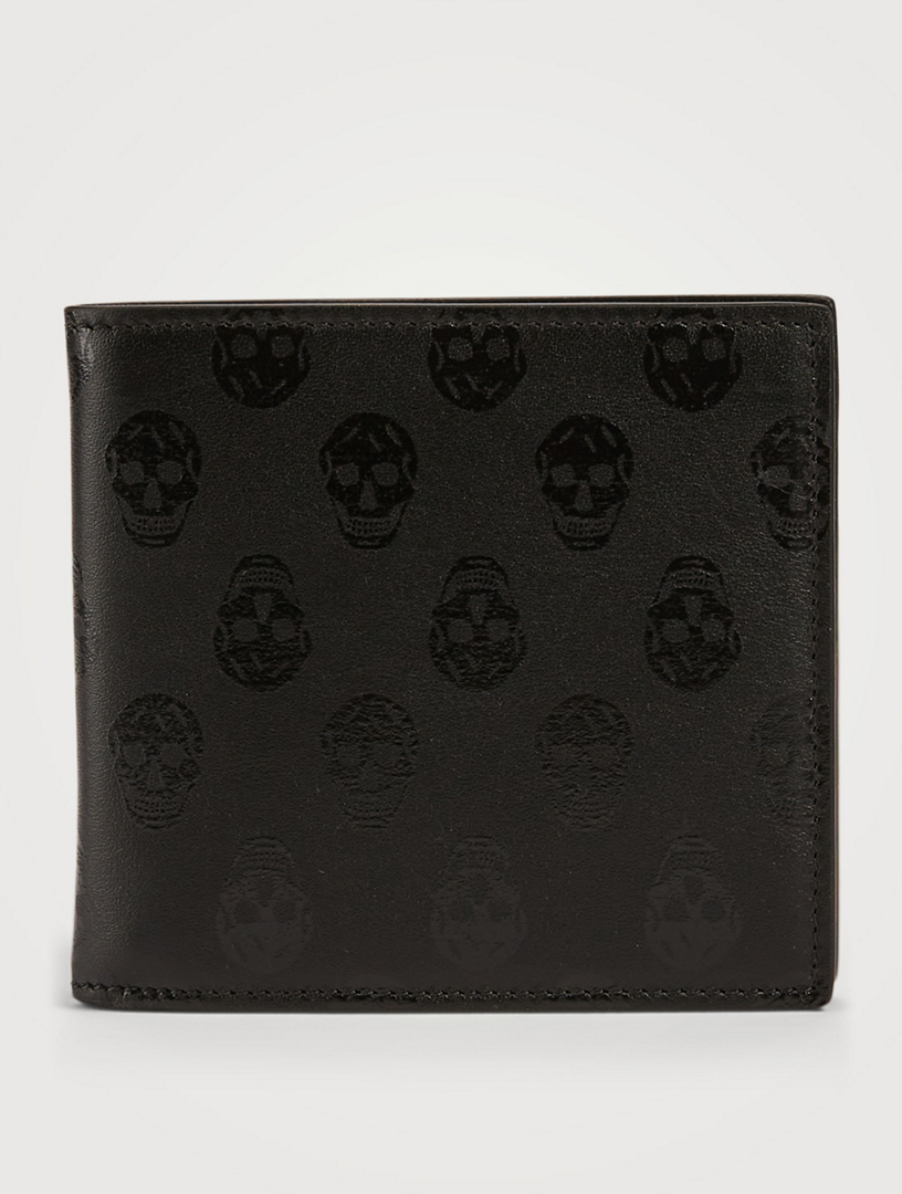 ALEXANDER MCQUEEN Biker Skull Leather Bifold Wallet Holt Renfrew Canada