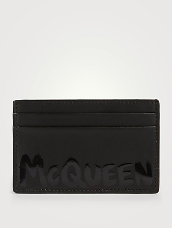 ALEXANDER MCQUEEN McQueen Graffiti Leather Card Holder | Holt 
