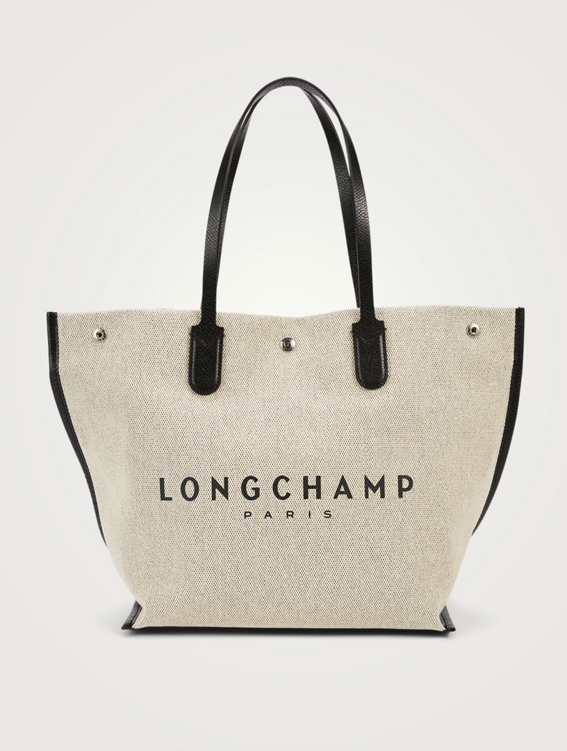 LONGCHAMP Large Roseau Canvas Tote Bag Holt Renfrew Canada   M 5000352331 01