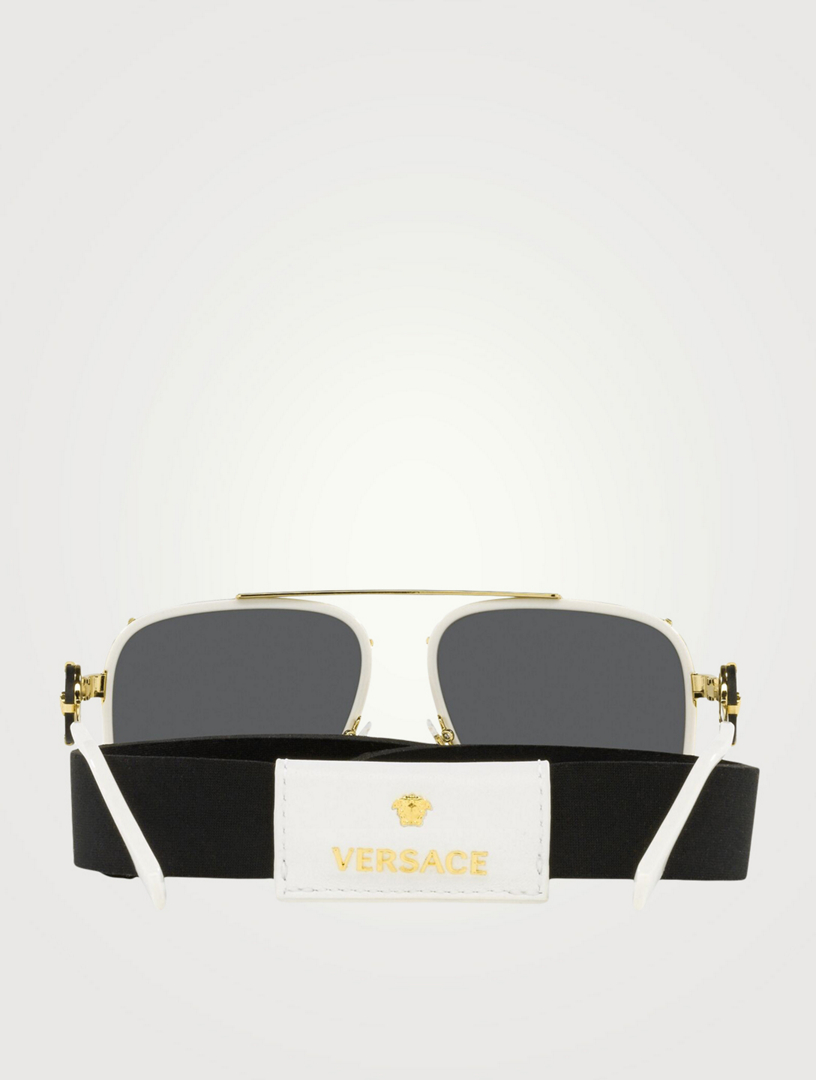 versace square aviators