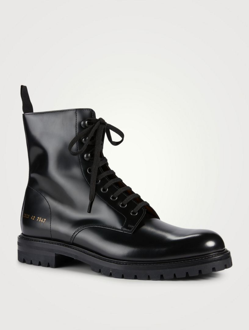 Common Projects Leather Combat Boots Holt Renfrew Canada