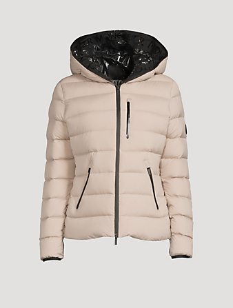 MONCLER Herbe Quilted Jacket With Hood Women's Beige