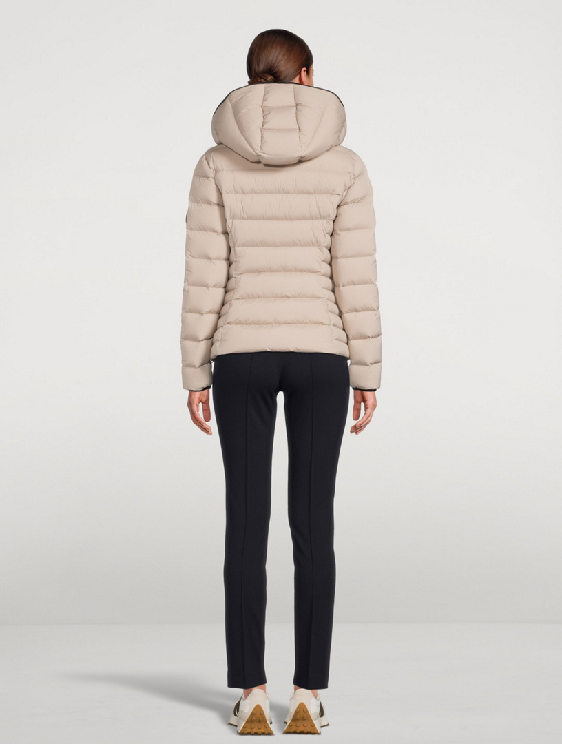 MONCLER Herbe Quilted Jacket With Hood Women's Beige