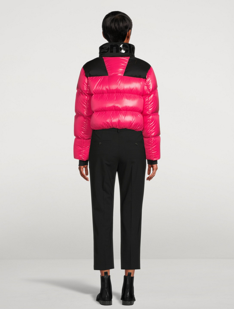 MONCLER Jasione Cropped Down Jacket Women's Pink