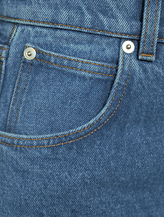 LOEWE Anagram Pocket Tapered Jeans Women's Blue