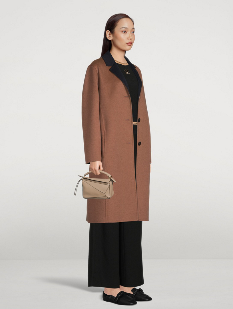 LOEWE Wool And Cashmere TwoTone Anagram Coat Holt Renfrew Canada