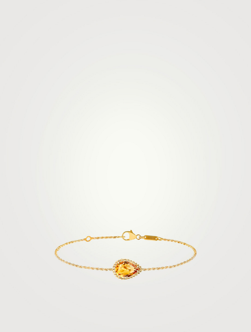 BOUCHERON Small Serpent Bohème Gold Bracelet With Citrine Women's Metallic
