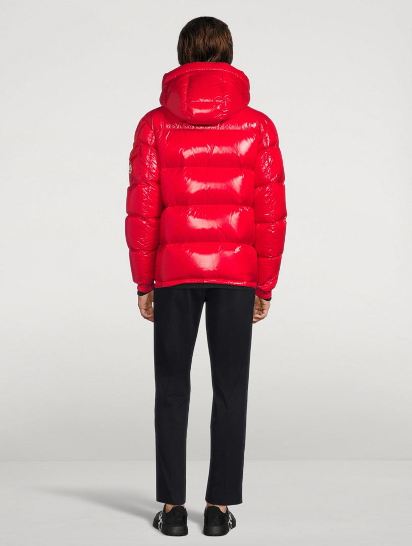 men red moncler coat