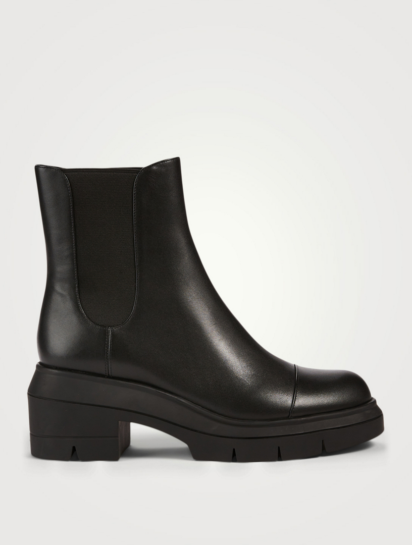 STUART WEITZMAN Norah Leather Heeled Chelsea Boots | Holt Renfrew Canada