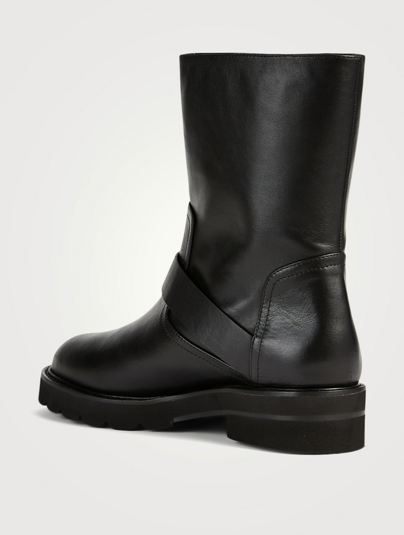 STUART WEITZMAN Ryder Lift Leather Ankle Boots | Holt Renfrew Canada