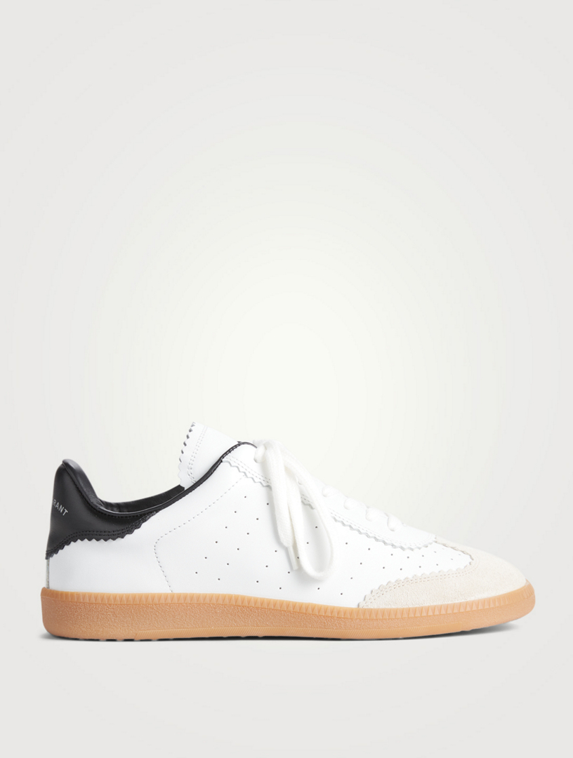 ISABEL MARANT Bryce Perforated Leather Sneakers Women's White