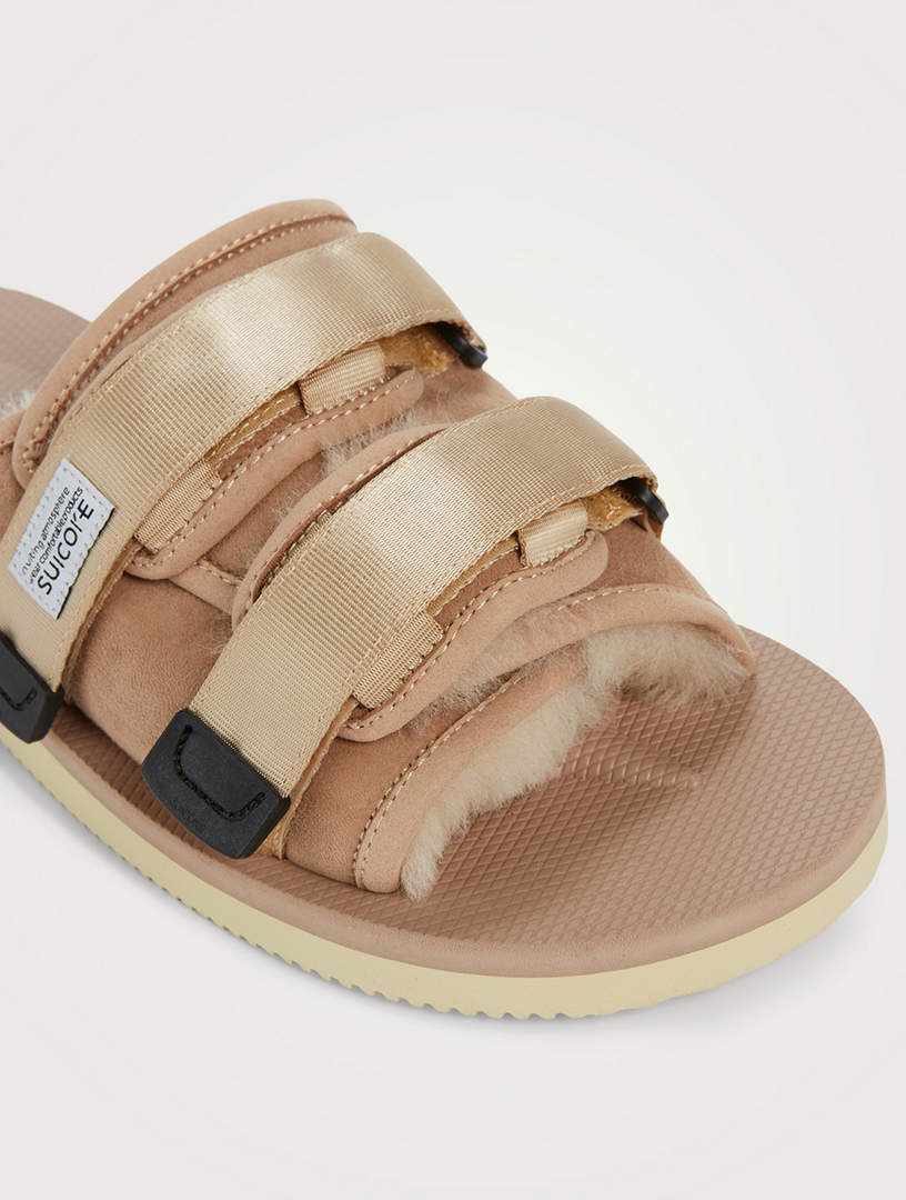 suicoke shearling sandals