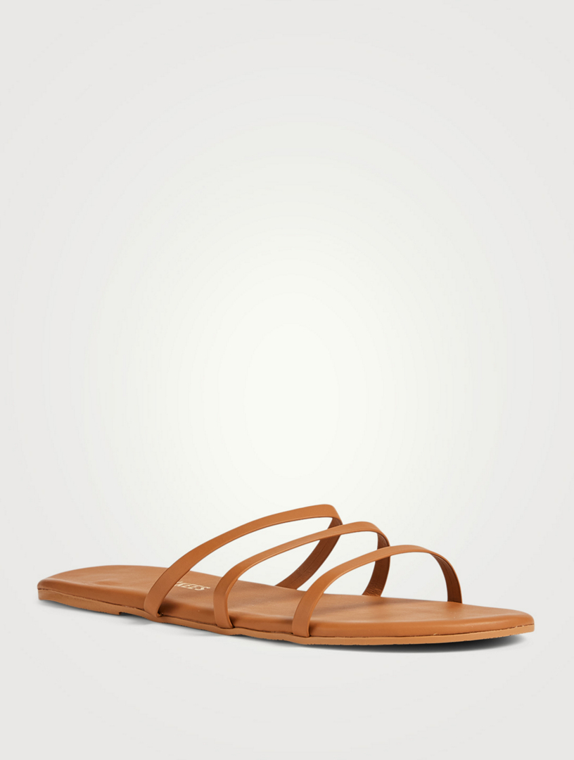 tkees leather slides