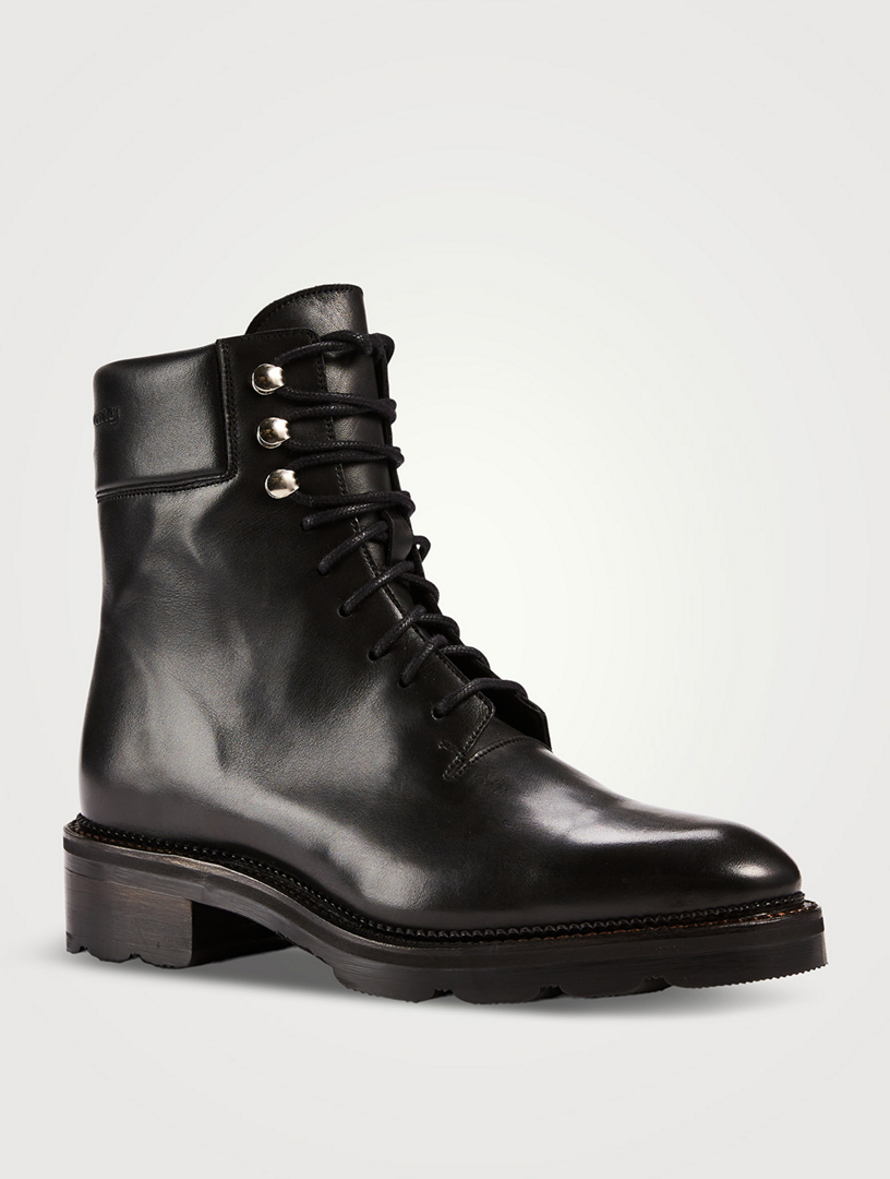 alexander wang andy hiker logo leather boots