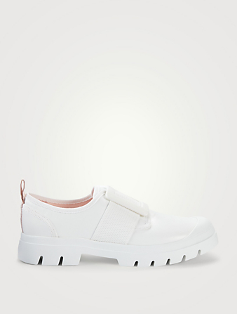 ROGER VIVIER Sneakers Walky Viv’ en cuir avec boucle laquée Femmes Blanc