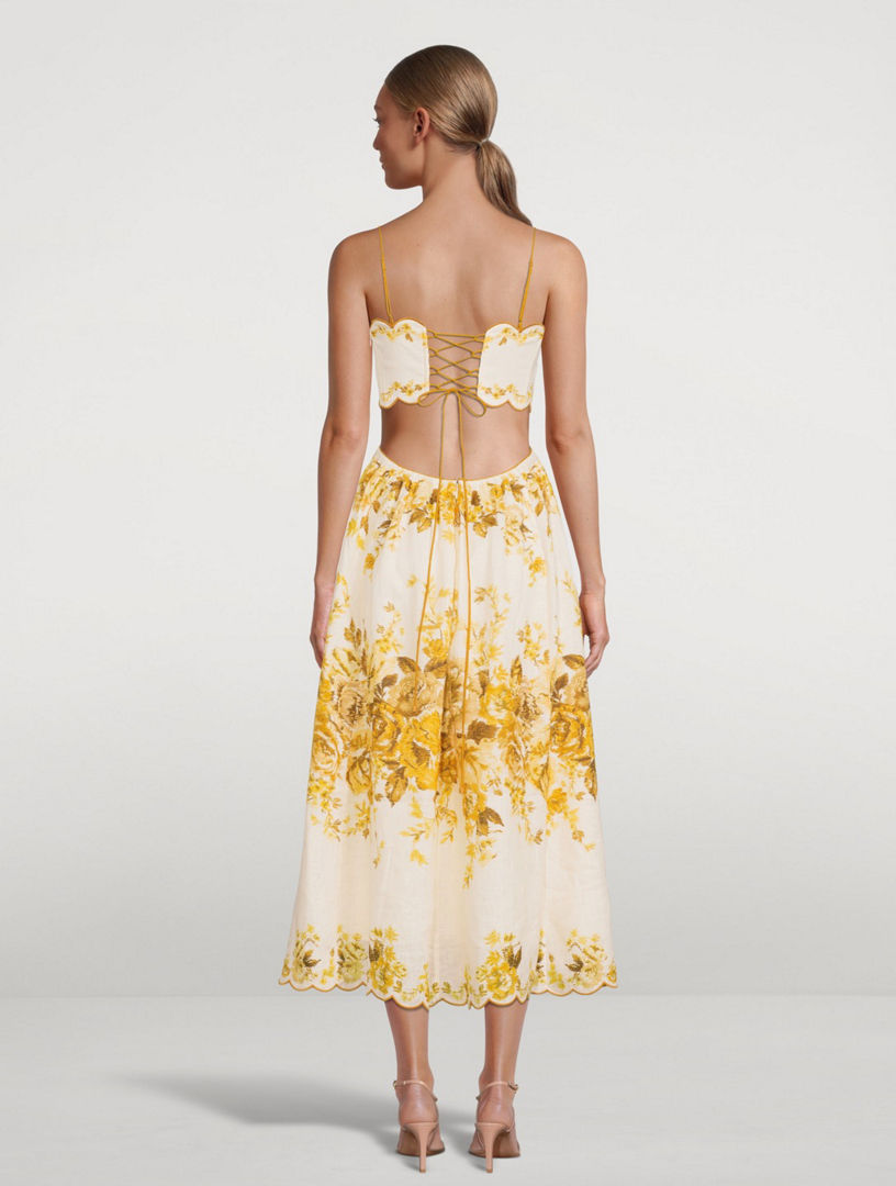 zimmermann aliane midi dress