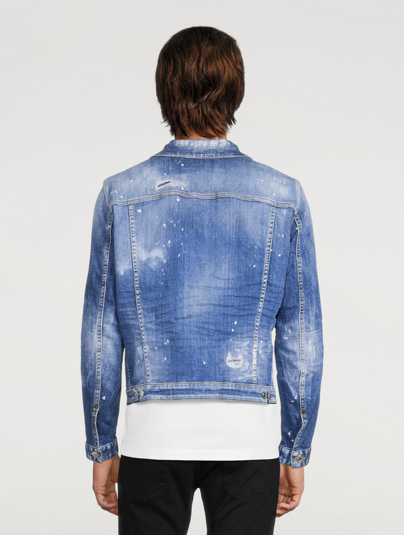 DSQUARED2 Dan Distressed Denim Jacket | Holt Renfrew Canada