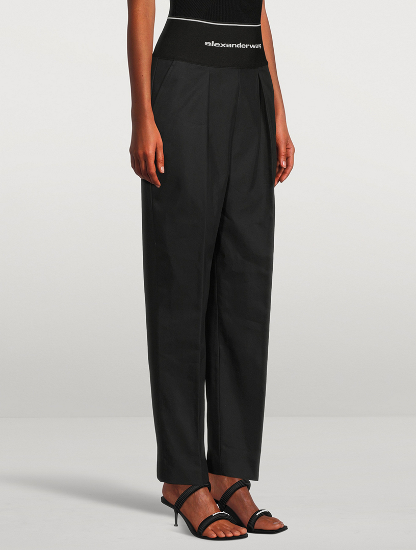 ALEXANDER WANG High-Waisted Straight-Leg Pants | Holt Renfrew Canada