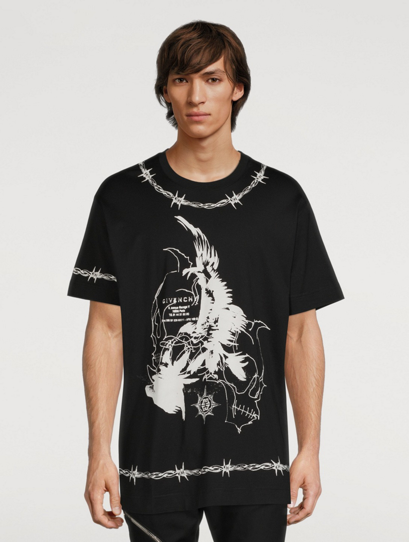 GIVENCHY Oversized T-Shirt With Gothic Logo | Holt Renfrew Canada