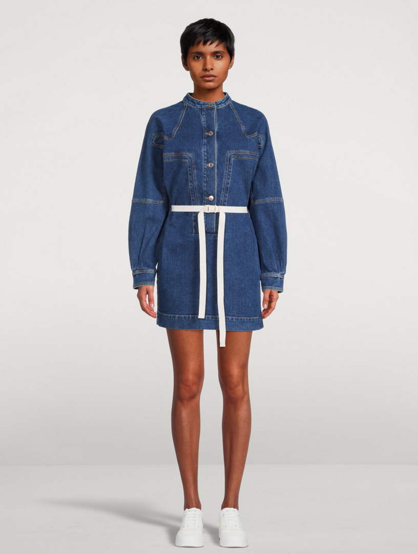 STELLA MCCARTNEY Denim Mini Dress | Holt Renfrew Canada