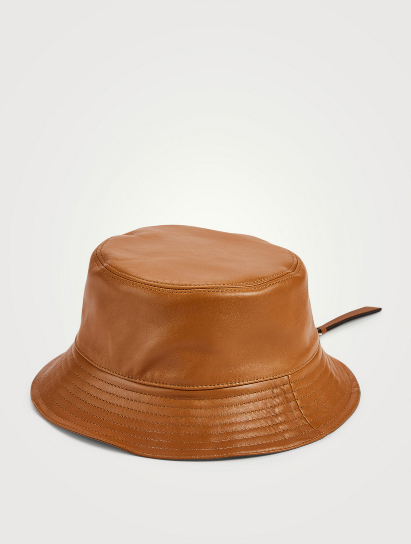 loewe leather bucket hat