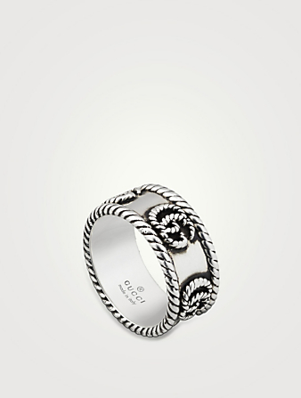 GG Marmont Sterling Silver Ring