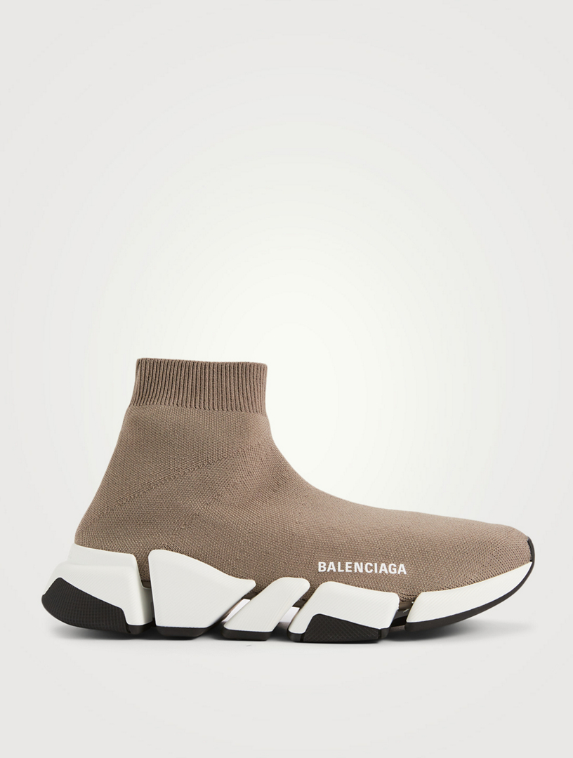BALENCIAGA Sneakers-chaussettes Speed 2.0 Femmes Beige