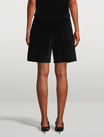 ALEXANDERWANG.T Hotfix Logo Sweat Shorts Women's Black