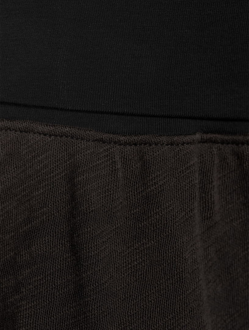 ATM ANTHONY THOMAS MELILLO Slub Jersey Foldover Wide Pants Women's Black
