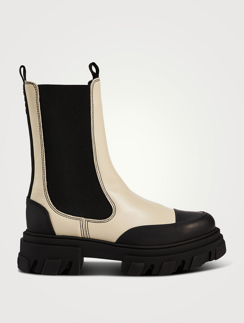 ganni midcalf boots