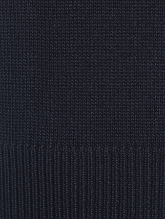 ALEXANDER MCQUEEN Wool And Cotton Ruffles Sweater Women's Blue