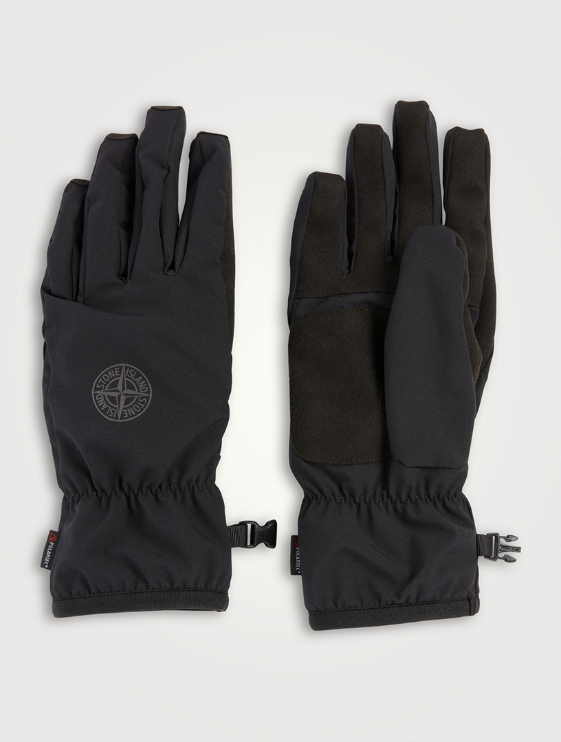 STONE ISLAND Comfort Tech Polartec Alpha Gloves Men's Black