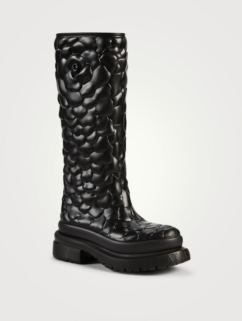 VALENTINO GARAVANI Atelier Shoes 03 Rose Edition Rubber Knee-High Boots ...