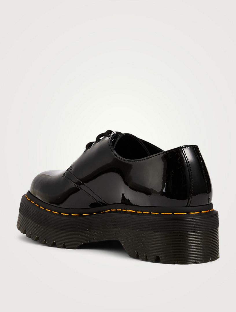 DR. MARTENS 1461 Quad Patent Leather Platform Derby Shoes | Holt ...