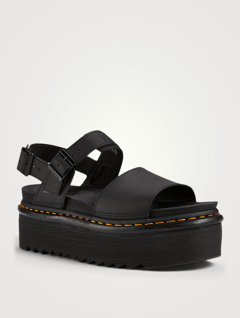 DR. MARTENS Voss Quad Leather Platform Sandals | Holt Renfrew Canada