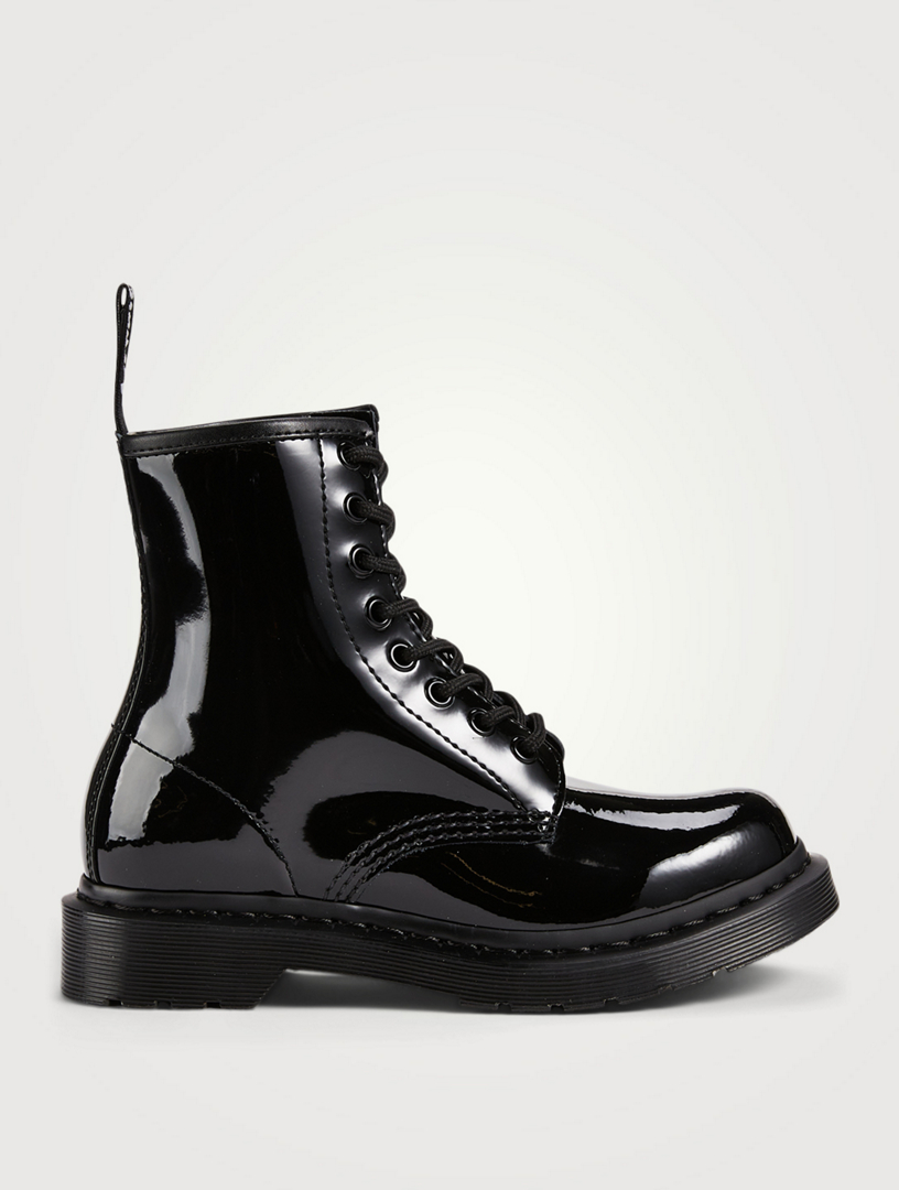 patent leather lace up