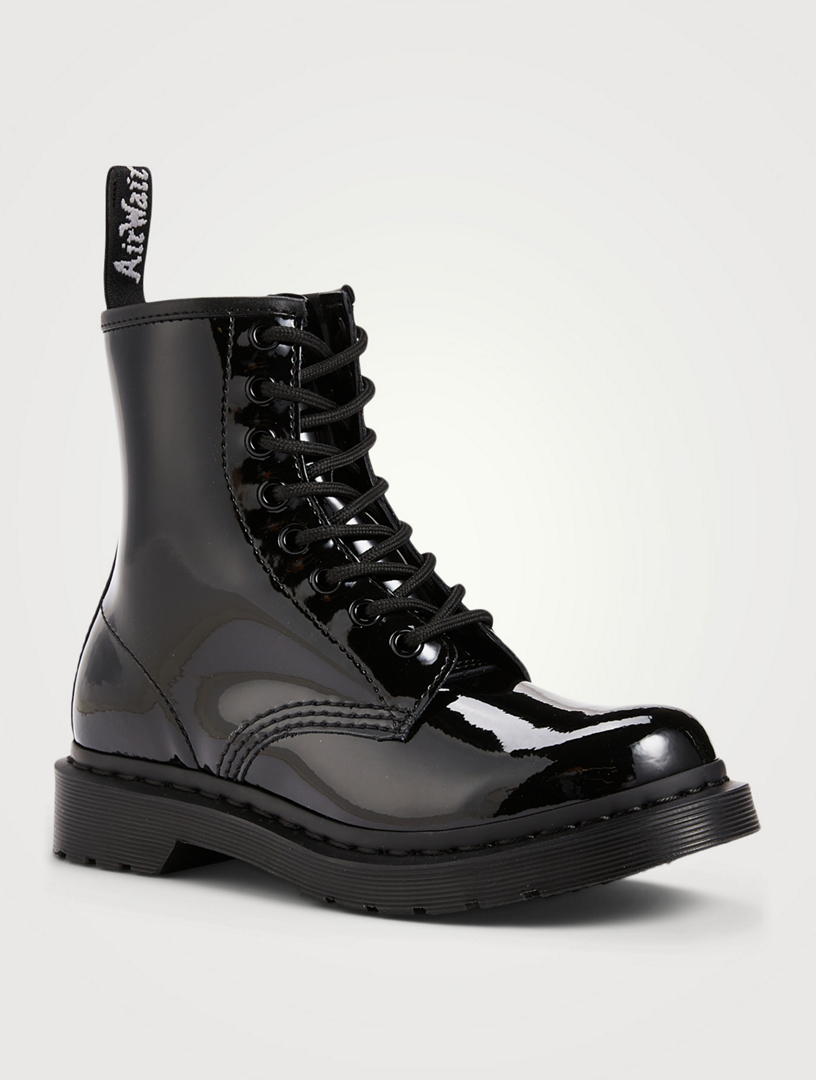 patent leather lace up