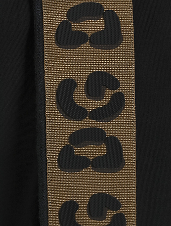 DOLCE & GABBANA Tee-shirt en coton à garniture léopard Hommes Noir