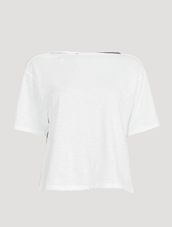 THEORY Organic Cotton Straight T-Shirt Women's White