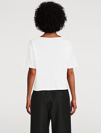 THEORY Organic Cotton Straight T-Shirt Women's White