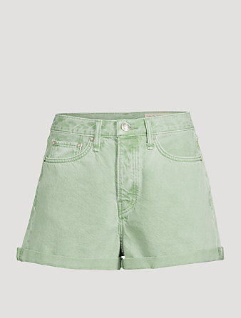 RAG & BONE Maya High-Waisted Shorty Shorts Women's Green