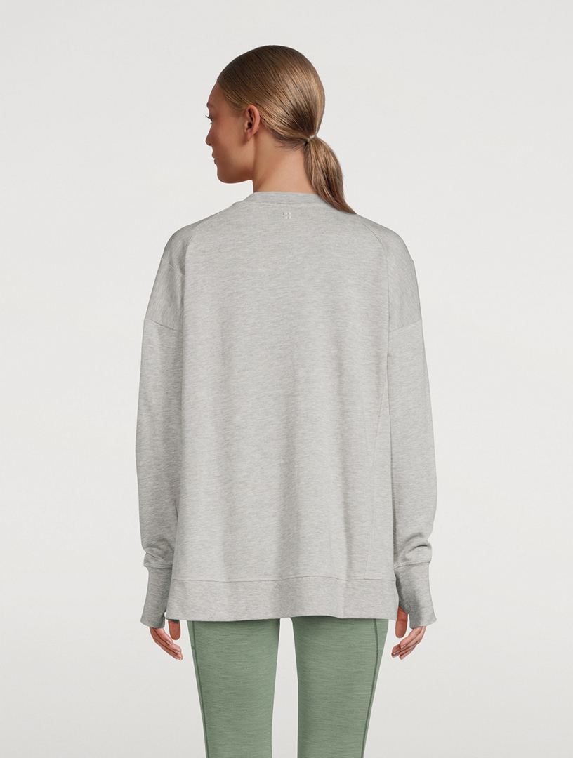 SWEATY BETTY After Class Organic Cotton Crewneck Sweatshirt | Holt ...