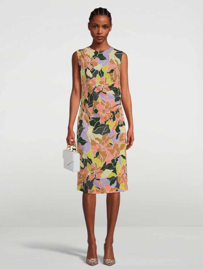 DRIES VAN NOTEN Devos Printed Sleeveless Midi Dress | Holt Renfrew Canada