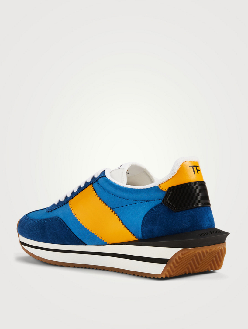 TOM FORD James Fabric And Suede Sneakers | Holt Renfrew Canada