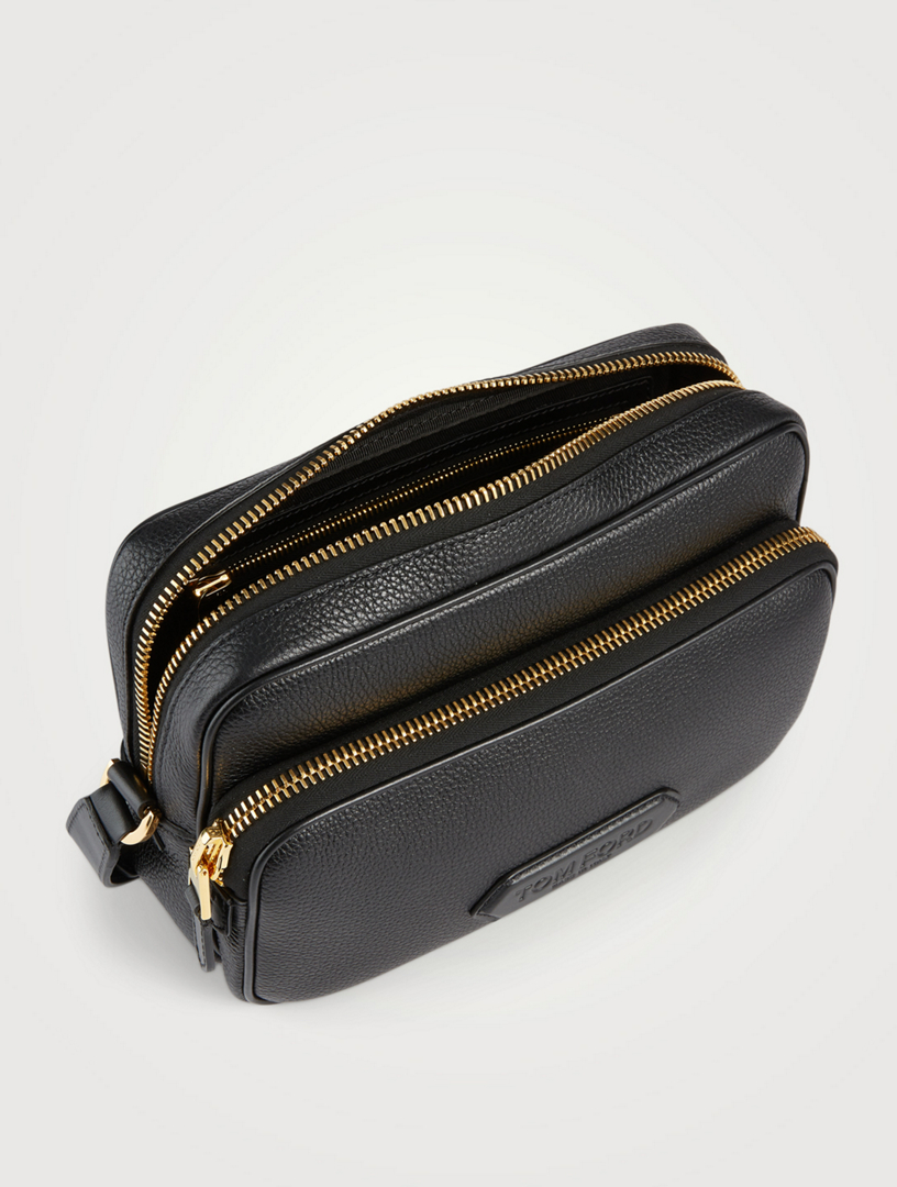 TOM FORD Leather Double-Zip Messenger Bag | Holt Renfrew Canada