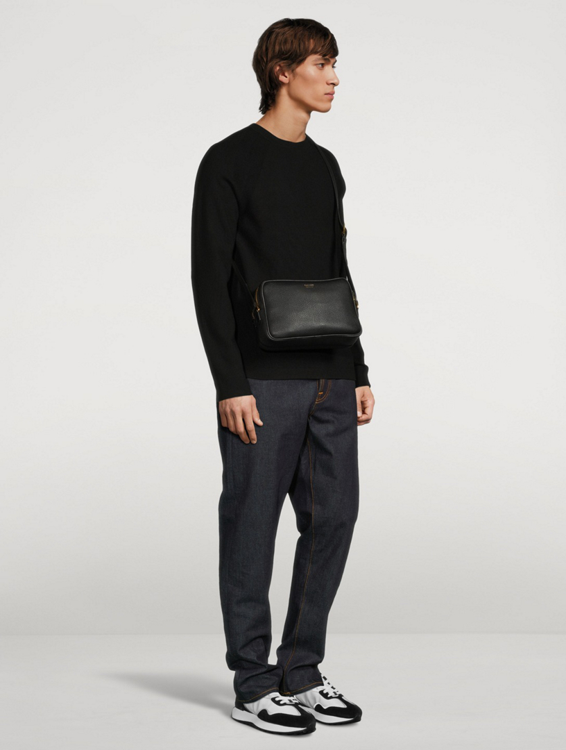 TOM FORD Leather Double-Zip Messenger Bag | Holt Renfrew Canada