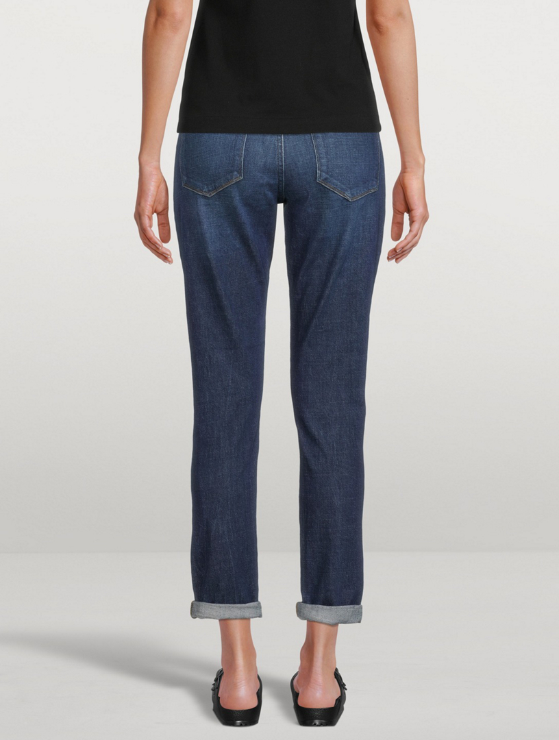 FRAME Le Garcon Mid-Rise Jeans Women's Blue