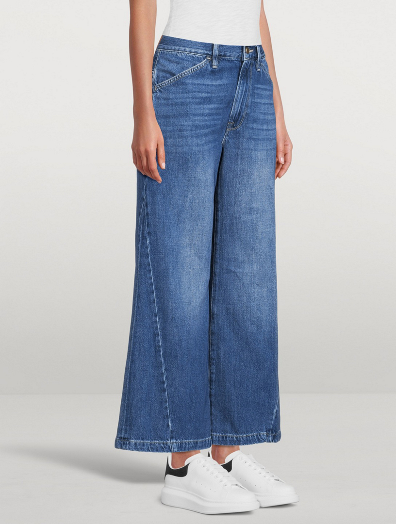 FRAME Le Pixie Baggy Palazzo Jeans | Holt Renfrew Canada