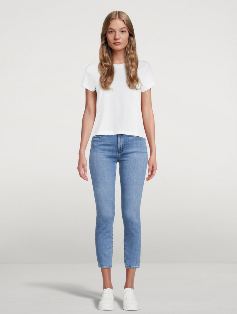 frame le high skinny crop jeans