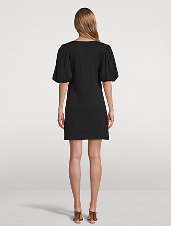 FRAME Nina Knit Mini Dress Women's Black